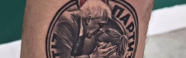 Željko Obradović i devojčica koju ljubi na "novom" grbu Partizana: Grobar napravio brutalnu tetovažu