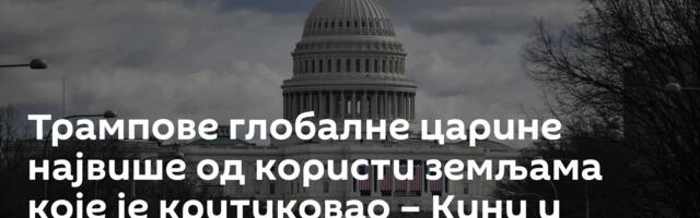 Трампове глобалне царине највише од користи земљама које је критиковао – Кини и Бразилу