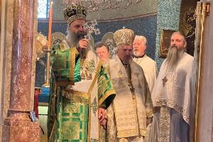 Патријарх Порфирије служио литургију у Цркви Светог Саве у Милвокију