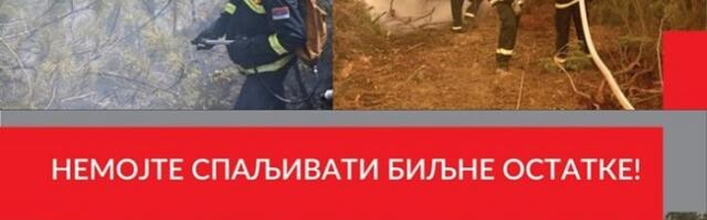 Štab za vanredne situacije u Prijepolju apeluje: Stop paljenju vatre na otvorenom prostoru