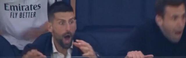 Đoković u šoku posle gola Reala u 93. minutu: Kamera uhvatila Novakovu reakciju, pogledajte ludnicu u loži