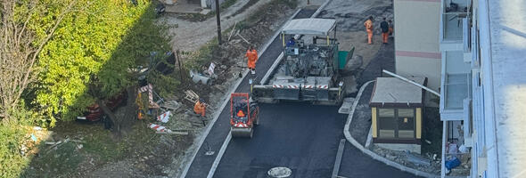 KONAČNO: U toku asfaltiranje ulice Ljube Tadića (FOTO)