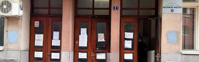 Niški studenti u blokadi traže kvote za upis studenata tri departmana Filozofskog