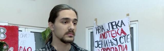 Student medicine u Kragujevcu Mihajlo Jovanović: Da budemo ljudi i imamo obraz i kičmu, ali niko nije bezbedan (VIDEO)