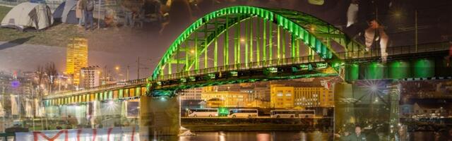 Počeo višesatni protest zbog rušenja Starog savskog mosta