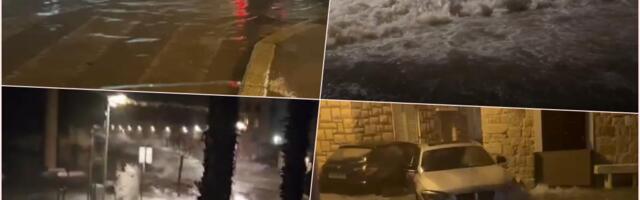 "TALASI SU BILI KAO TROSPRATNICA" Nezapamćena oluja udarila na Dalmaciju, ulice pod vodom, stanovnici u očaju: "Nikada nisam video nešto ovako" (FOTO)