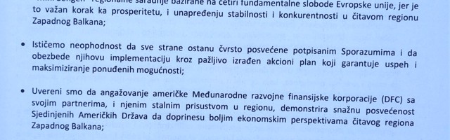 Šta predviđa Zajednička izjava privrednih komora