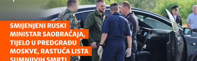 Smijenjeni ruski ministar saobraćaja, tijelo u predgrađu Moskve, rastuća lista sumnjivih smrti