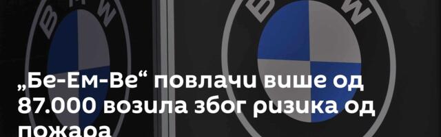 „Бе-Ем-Ве“ повлачи више од 87.000 возила због ризика од пожара