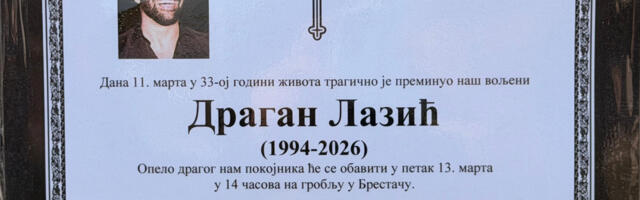 "Nosim te sa sobom dok sam živ" 8 dana nakon tragedije, posvetio tetovažu pokojnom Laziću: "Stiglo me je sve"