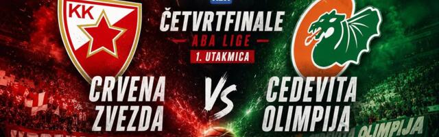 Zvezda - Cedevita Olimpija: Crveno-beli na teškom zadatku, počinju plejof ABA lige protiv Zvezdana Mitrovića