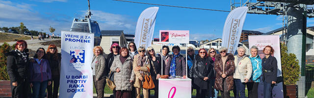 Gold gondola „Jefimija“ skupom na Torniku podržali kampanju „Roze oktobar“