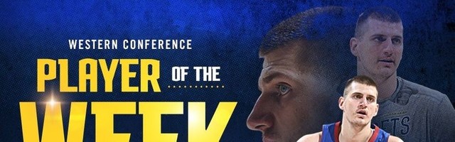 Jokić se po zapadu šeta: Centar Nagetsa ponovo igrač nedelje u NBA
