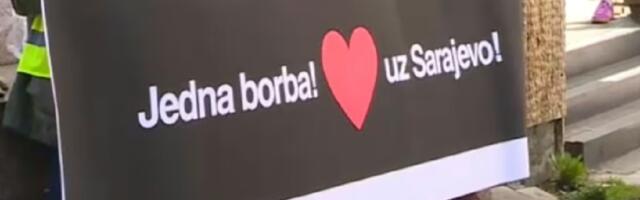 U Beogradu održan skup podrške: "Jedna borba - srcem uz Sarajevo"
