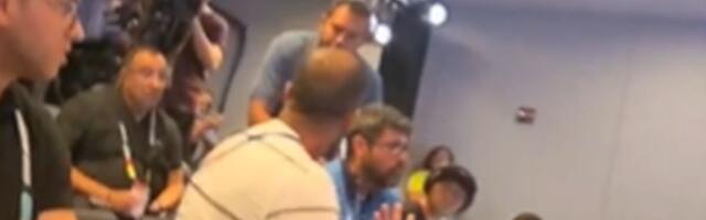 Pojavio se novi snimak svađe novinara na Mundijalu, Brahim Diaz u neverici gledao incident u sali