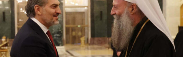 Патријарх српски Порфирије примио председника Грузије Михаила Кавелашвилија