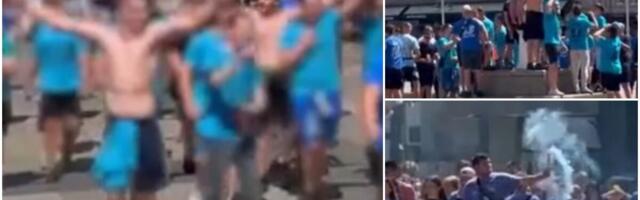 SKANDALOZNO! HRVATSKI MATURANTI DIVLJALI U CENTRU ZAGREBA! Jeziva scena na Trgu bana Jelačića, skandirali: "Ajmo, ajmo, ustaše" (FOTO/VIDEO)
