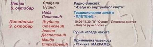 Kreativna radionica „Kad se ruke slože, sve se može” i ove godine na Rudniku
