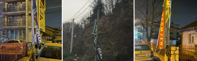 VLAST U PANICI – Kriminalci SDP-a uništili transparente Edina Đerleka u Novom Pazaru