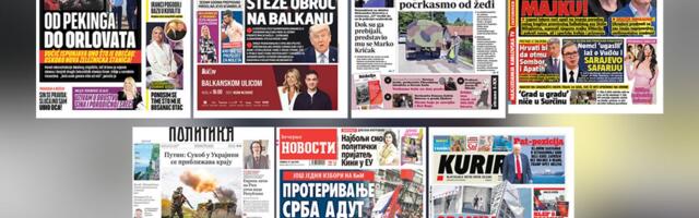 NASLOVNE STRANE SUTRAŠNJIH NOVINA: Prelistavanje štampe za nedelju, 31. maj 2026. godine