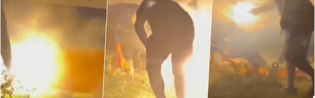 SKINULI ZASTAVU REPUBLIKE SRPSKE S JARBOLA I ZAPALILI! Vandali objavili snimak na društvenim mrežama (VIDEO)