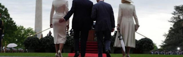 Интиман тренутак Трампа и Меланије пред камерама током посете краља Чарлса