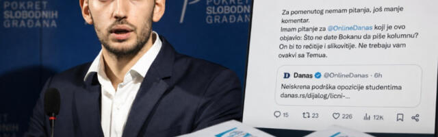 Грбовић напао „Данас” због текста о студентима и опозицији