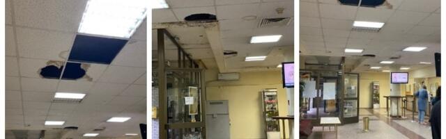 A u Pošti u Mirijevu rupe na plafonu i kofe na sve strane (FOTO)