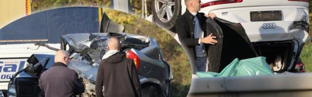 Prve slike udesa kod Beške! Automobili prevrnuti na krov i smrskani kao konzerve (FOTO/VIDEO)