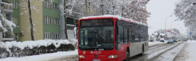 Evo kako u Kragujevcu danas funkcioniše gradski prevoz u aktuelnim vremenskim uslovima