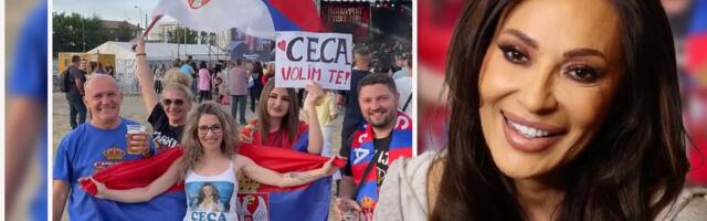 Cecu fanovi u Temišvaru nestrpljivo iščekuju: Pred njen veliki koncert razapeli našu zastavu "Ceco volimo te"
