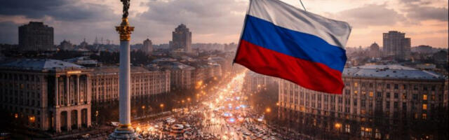 ŠOK U CENTRU KIJEVA! ZASTAVA RUSIJE IPAK U CENTRU PRESTONICE: Policija priznala ono što je prvo negirala