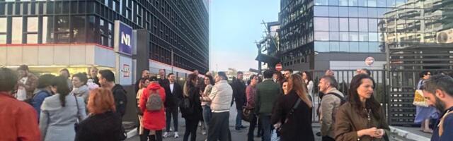 Protest novinara N1 u Beogradu zbog smene programskog direktora