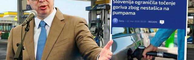 PUMPE U SLOVENIJI U "CRVENOM", A ŠOLAKOVCI... Cene goriva divljaju po Evropi, a u Srbiji STABILNO: Da je ovako i kod nas, pohitali bi da RAZAPNU Vučića! (FOTO)