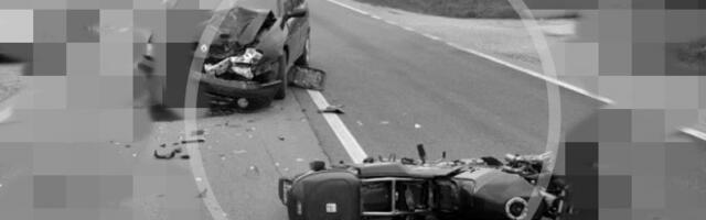Sudar motora i automobila kod čačanske bolnice