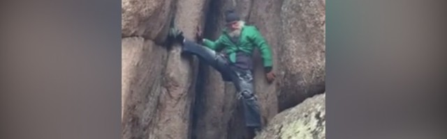 Rus (70) se spušta niz liticu: Ljudi NE VERUJU! (VIDEO)