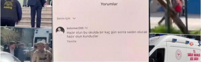 "UOČAVA SE PARALELA SA RIBNIKAROM I DUBONOM!" Pucnjave i masakar u dve škole u Turskoj: Sve više se jedan obrazac koji se javlja širom sveta