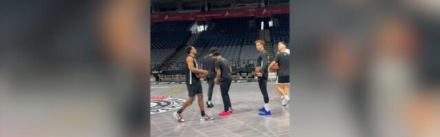 Zavirite na trening Partizana pred Žalgiris: Evo ko ne maši sa pola terena!