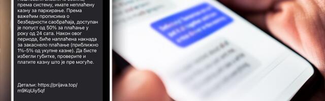 Ovo je lažna poruka sa kaznom za parking, ne odgovarajte i ne idite na link: Beograđanki skinuli 100 evra!