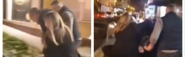 (VIDEO) Melem za oči! A, sad nije veliki hrabriša: Pogledajte kako je uhapšen nasilnik sa Mirijeva