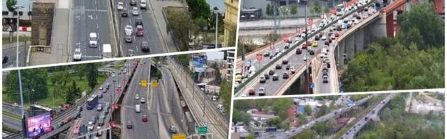 NAJGORE GUŽVE NA GAZELI I PANČEVAČKOM MOSTU: Situacija konačno podnošljiva u Takovskoj i Bulevaru despota Stefana (FOTO)