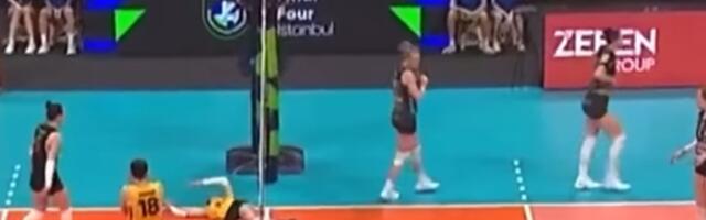 Užas: Katarina Dangubić doživela tešku povredu u polufinalu Lige šampiona /VIDEO/