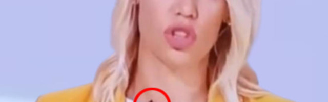 Šta je ovo na voditeljki dnevnika?! Neprestano se kretalo i gmizalo