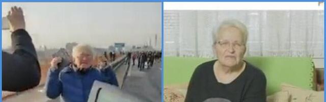 Brnabić laže: Baba sa blokada je glumica iz spota SNS (VIDEO)