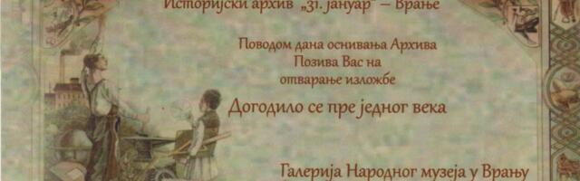 Izložba Dogodilo se pre jednog veka povodom dana Istorijskog arhiva
