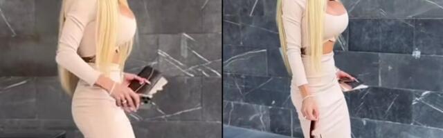 MAJKO MILA, ŠTA JE OVO? Zamislite samo da plavuša šeta u ovome u CENTRU BEOGRADA - grudi veličine nečije ZADNJICE