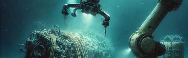 Jezivi snimak prikazuje robota kako izvlači ostatke Titan podmornice nakon implozije