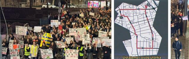 Još jedan protest studenata sutra u Leskovcu, okupljanje ispred Tehnološkog fakulteta