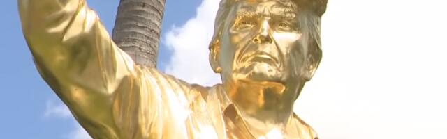 Златни „Дон Колос”: Трампова статуа изазвала пажњу на турниру у Доралу