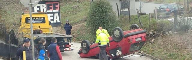 Teška saobraćajna nezgoda na Belom groblju
